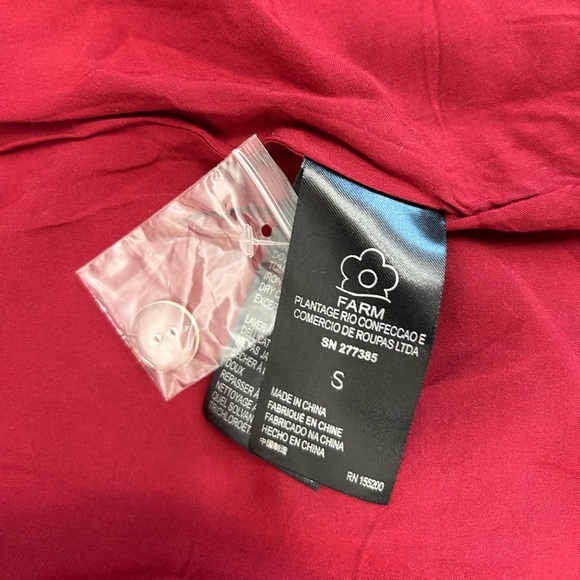 NWT Farm Rio Tropical Print Knee Length Wrap Skirt Size Small Anthropologie - Picture 11 of 12